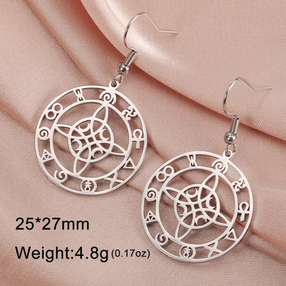 Dawapara Hexenknoten Ohrringe für Damen Irischer Glücksbringer Ohrhänger Edelstahl Schmuck Geburtstag Valentinstag