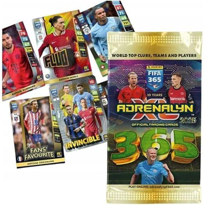 Mégapack de cartes à collectionner - panini - adrenalyn fifa 365 2024-2025 - doré - 1 classeur - 4 enveloppes