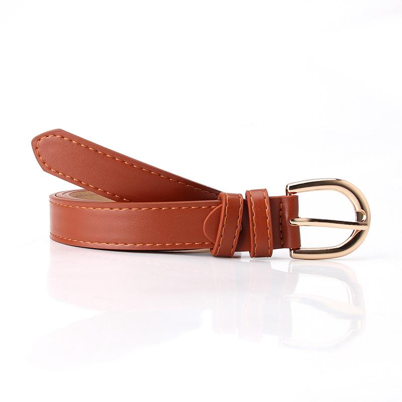 Women's Fashionable and Simple Needle-buckle Faux Leather Pu Belt, Trendy Women's Casual Jeans Belt, Women's Waist Belt