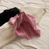 Solid Color Large Capacity Shoulder Bucket Bag Fashionable Knitted Work Commuter Bag Daily Shopper Tote For Women