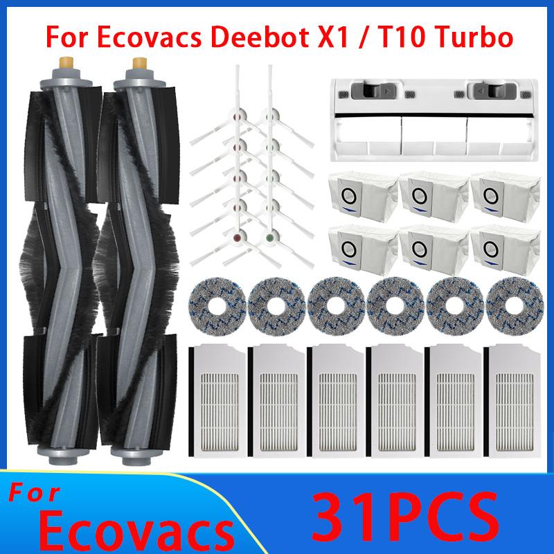Für Ecovacs Deebot T10 OMNI X1 TURBO Saugroboter Filter Seitenbürste Reinigungstuch Ersatzteile Staubbehälter Zubehör