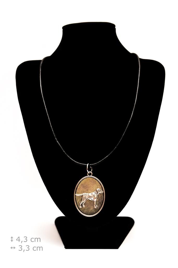 Dalmatian, Carriage Dog, Spotted Coach Dog - Necklace with a Dog, Pendant for a Dog Mom, Unique Jewelry from the Art-Dog Brand