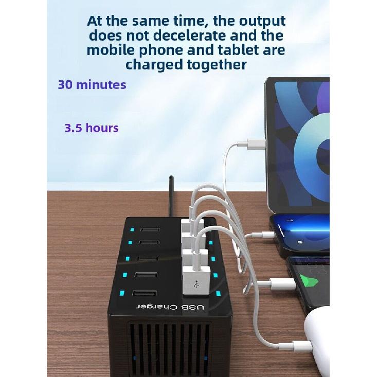 Earise | Multi-Function Multi-Port USB Charger 15 Ports