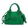 Portable locomotive bag New retro women's shoulder bag Fashion rivet fringed messenger bag