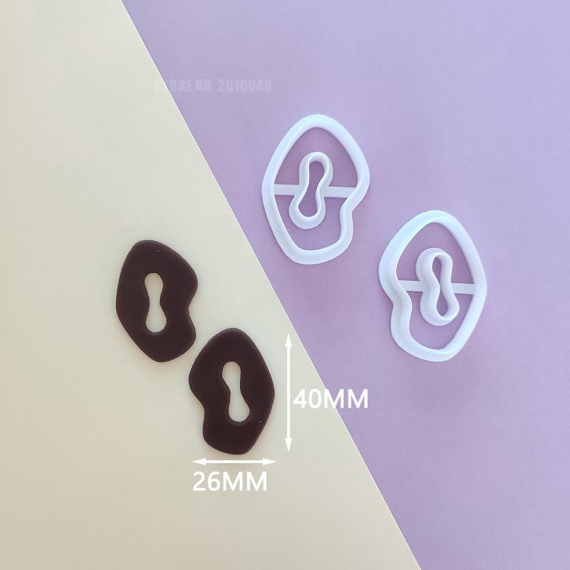 Geometry Polymer Clay Shape Cutter  Irregular Round Oval Earring Cutters Earring Mould Clay Supplies Handmade DIY Jewellery