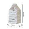 Underwear Organizer Hanging Organizers Clothes Cover Pants Hanger Clothing Storage Dormitory Wardrobe Family Layered Home Garden