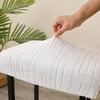 Solid Color Square Stool Chair Cover Counter Durable Saddle Stool Slipcover Dust-Proof Seat Protection Case For El Home