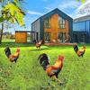 Gartenstab Doppelseitiger Druck Ebene Design Acryl Niedliches Hähnchen Rasenstecker Statue Hof Kunst Dekoration Heimdekor