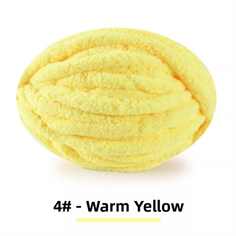 Handmade DIY Rainbow Adient Yarn Scarf Tail Line Finger Knitting Cozy Nest Cuion Thi Ice Strip Yarn