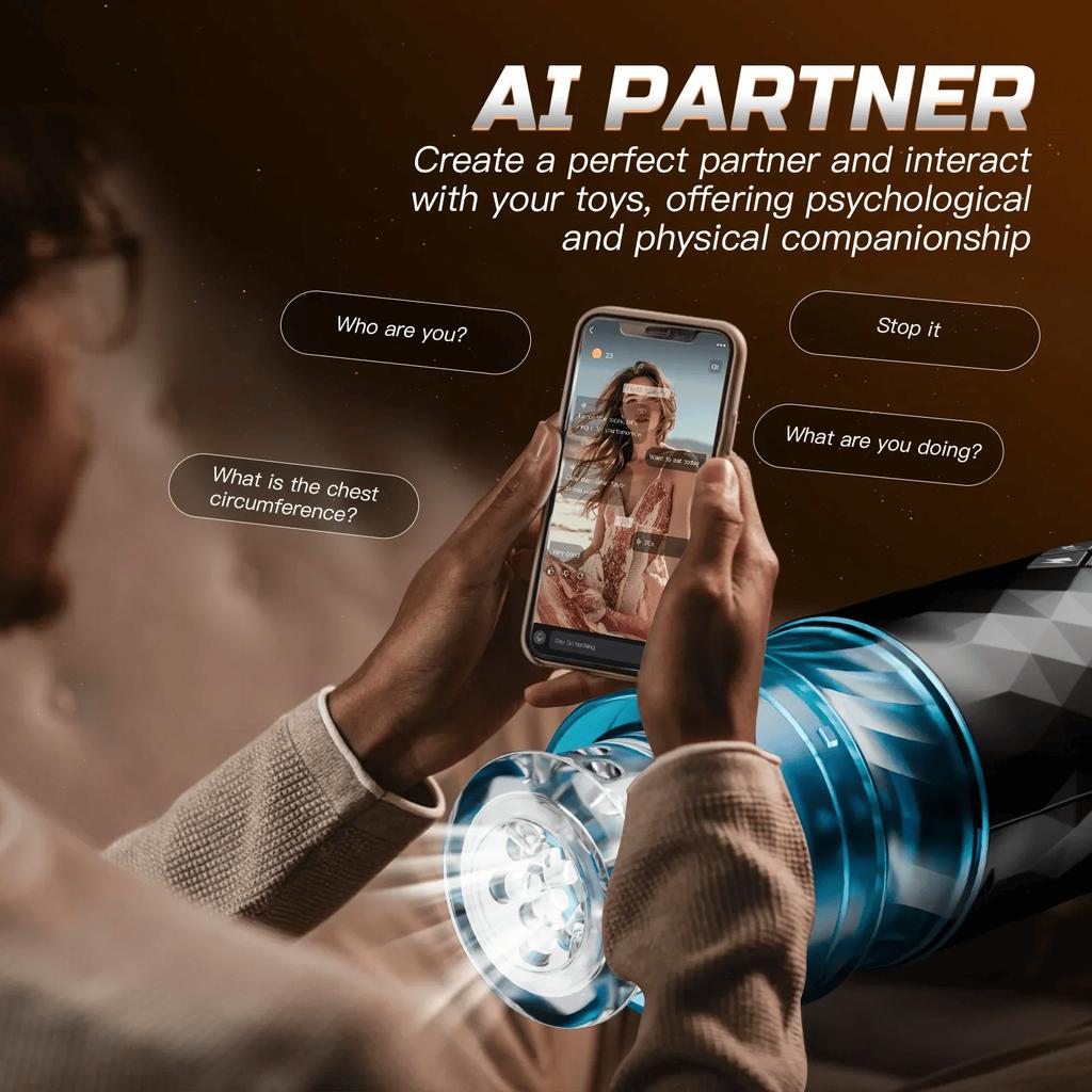 Thrusting High Speed Oral Sex Smart Sex Robot for Men Sex Products Fully Automatic Rotating Telescopic Sucker Male Masturbator