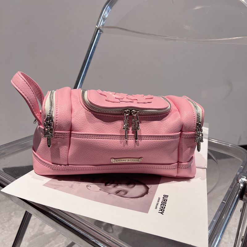 

Classy Women s Outdoor Portable Portable Toiletry Bag Pink imported leather