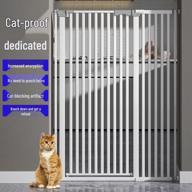 Heightened Cat-Proof Pet Barrier: No-Drill Indoor Door & Balcony Fence