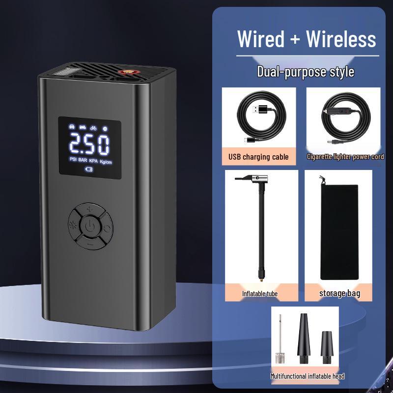 Wireless Electric Car Inflator & Balloon Pump with Ultra-Fast Inflation and Lighting Feature