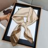 New Versatile Imitation Silk with Suit Silk Scarf Fashionable Women's Small Square Silk Scarf French Spring and Autumn Scarf