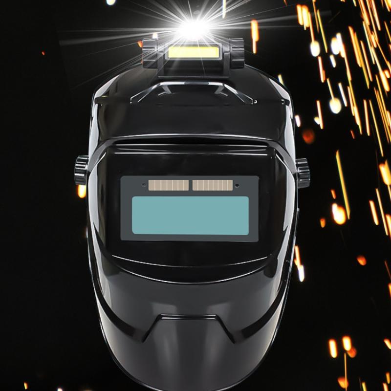 Pc Welding Mask Auto Darkening With Variable Light Adjust Large Viewing Area Automatic Welding Facemask For Arc Grinding Cutting