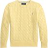 Polo Cable Knit Cotton Crew Neck Long Sleeve Sweater Kids Sweater 323702674-508