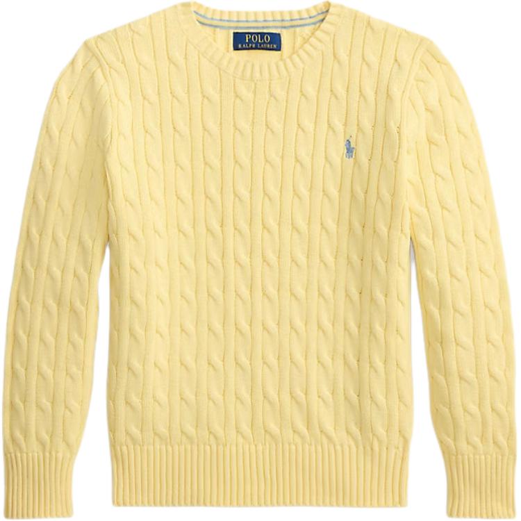 Свитер с косами из хлопка с круглым вырезом и длинным рукавом Polo Ralph Lauren Детский свитер 323702674-508 XL