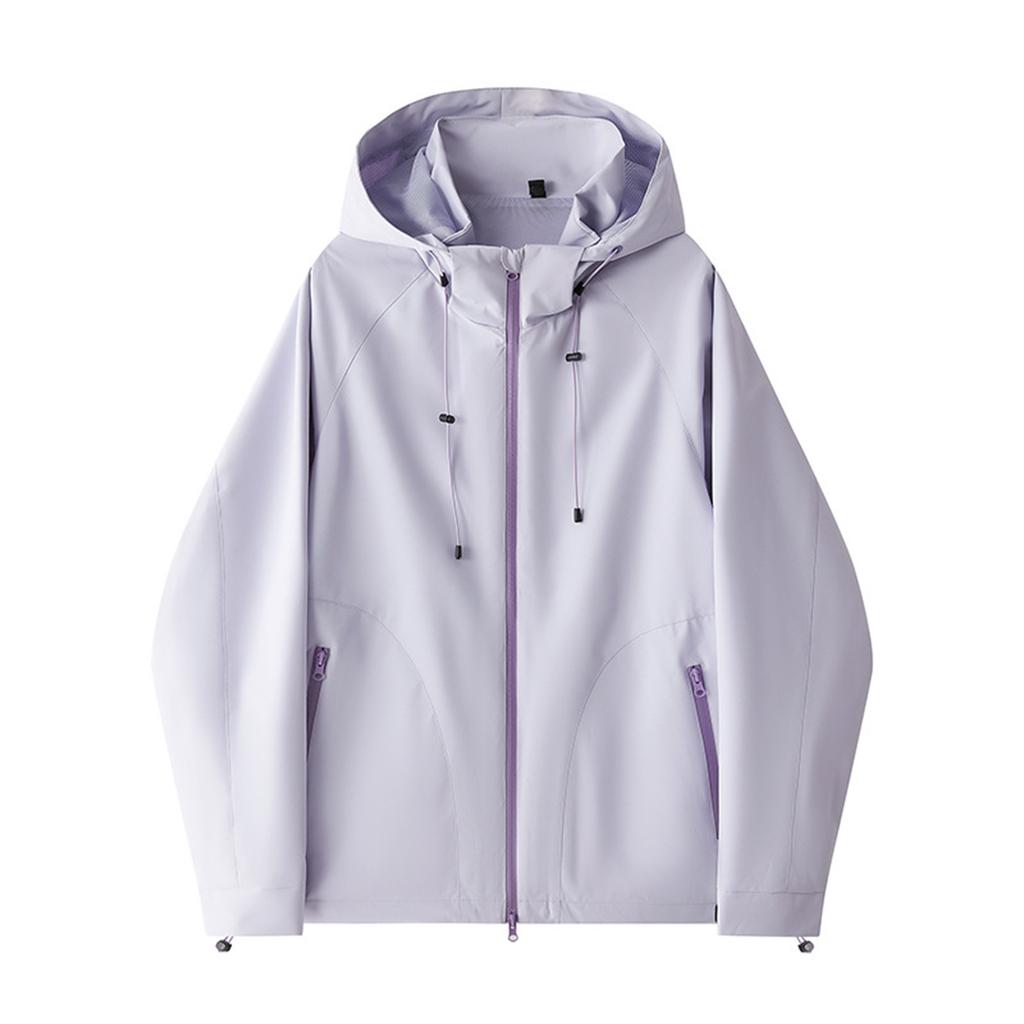 Men's Solid Color Hooded Workwear Jacket Casual Sports Mountaineering Outdoor Jacket