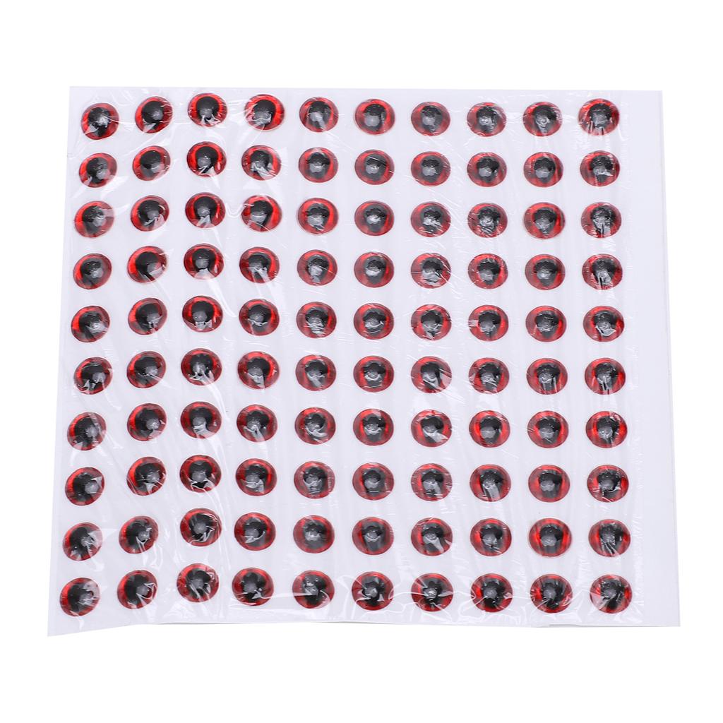100 Stück Fischaugen 5mm   3D Rund Weich   Leicht Zart Angelköder Augen