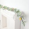 With Green Leaves Easter Egg Garland Plastic Faux Hanging Garland Spring Vine Garland  Office Party