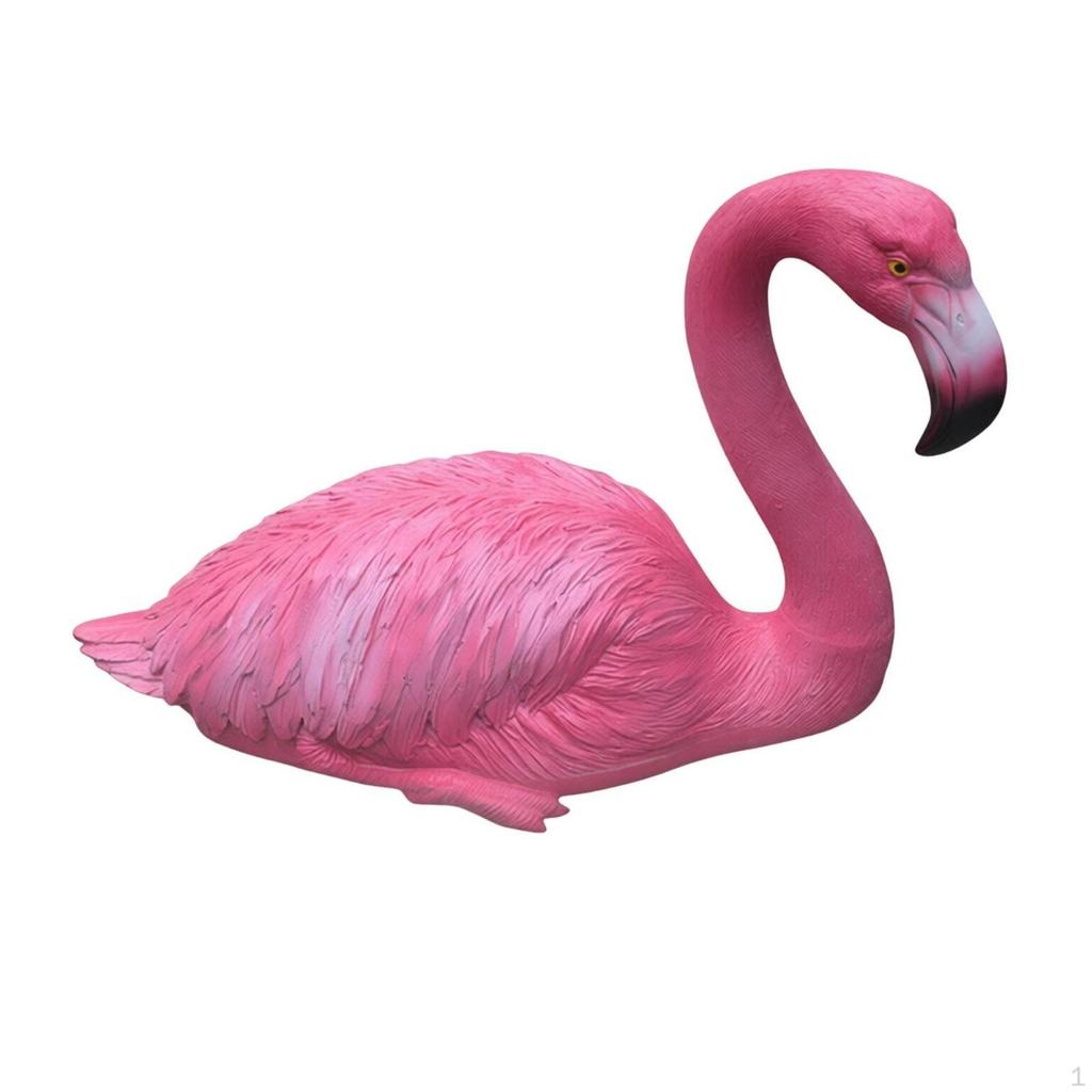 Buoyant Flamingo Decorative Statue Waterproof Pond Ornament for Landscape, Garden