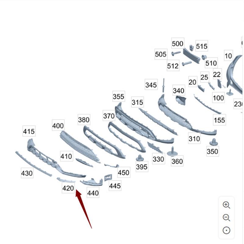 Auto Front Bumper Bright Strip Chrome Decoration For GLC X253 W253 C253