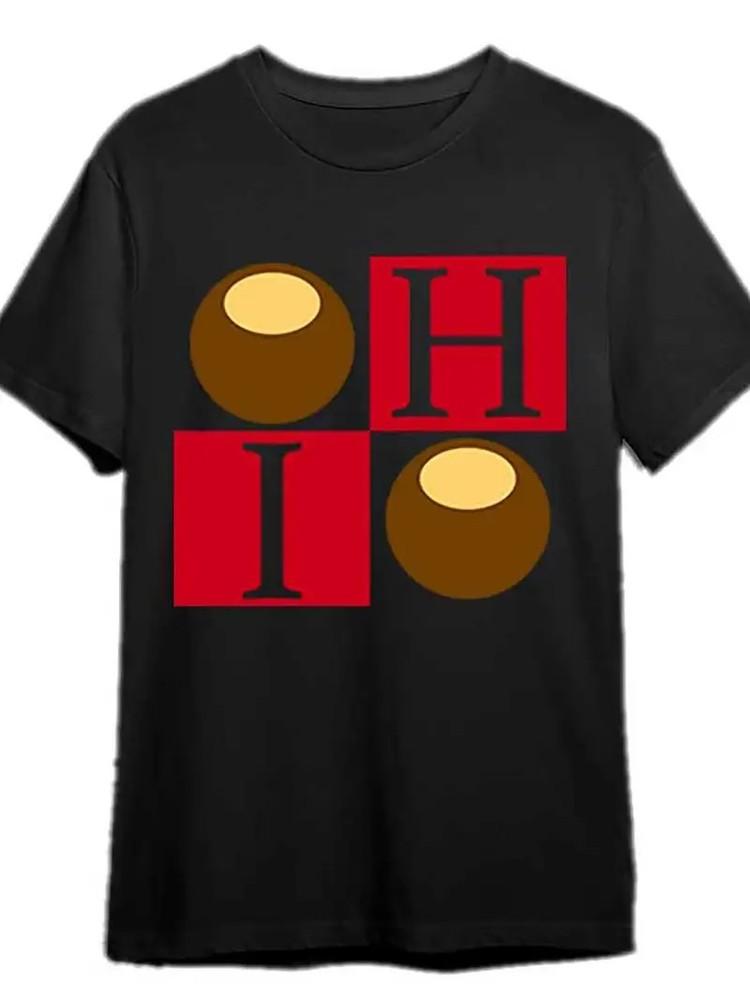 Buckeye OHIO 344546 funny Men039;S Short Sleeve Graphic T-shirt Collection black SS Unisex T-Shirt XXXL