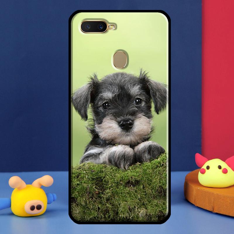 Schnauzer Puppy Dog For Oppo A54 A57 S A78 A58 A98 A5 A9 A91 A15 A16 A17 A52 A72 A76 A96 A74 A94 A77 Phone Case