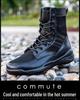 Lato 2025 Unisex Siateczkowe Oddychające Buty Taktyczne: Buty outdoorowe typu high-top do ochrony i treningu