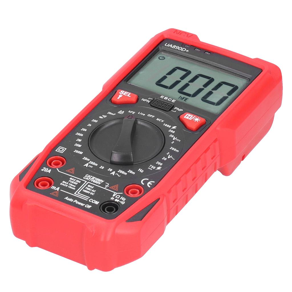 UA890d Handheld Digital Multimeter Current Voltage Capacitance Resistance Tester Meter