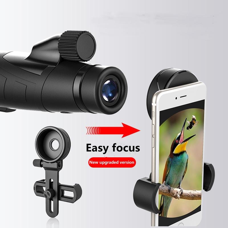 Upgrade Universal Cell Phone Adapter Bracket Clip Mount Soft Rubber Material for Binocular Monocular Spotting Scope Telescope