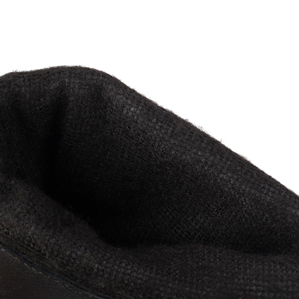 Fashion Pleated Mid-calf Boots For Women Shoes Block Heeled Chain Ankle Boots Casual Women's Autumn Winter Shoes Black Leopard Size35-48