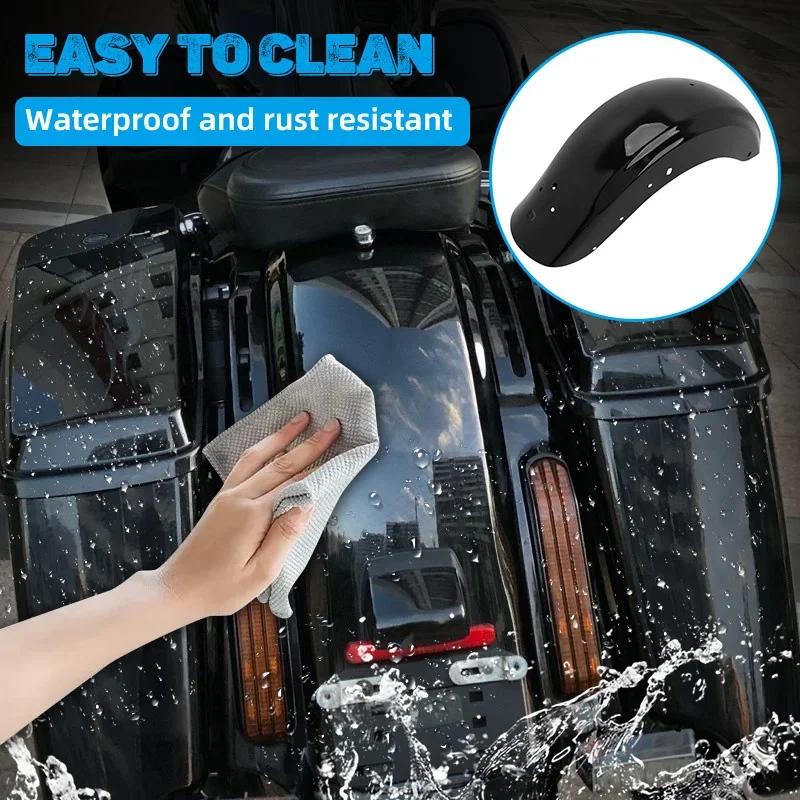 Motorcycle Mudguards Rear Fender Protector Gloss Black For Harley Touring CVO Street Glide Road King Road Electra Glide 2009-up