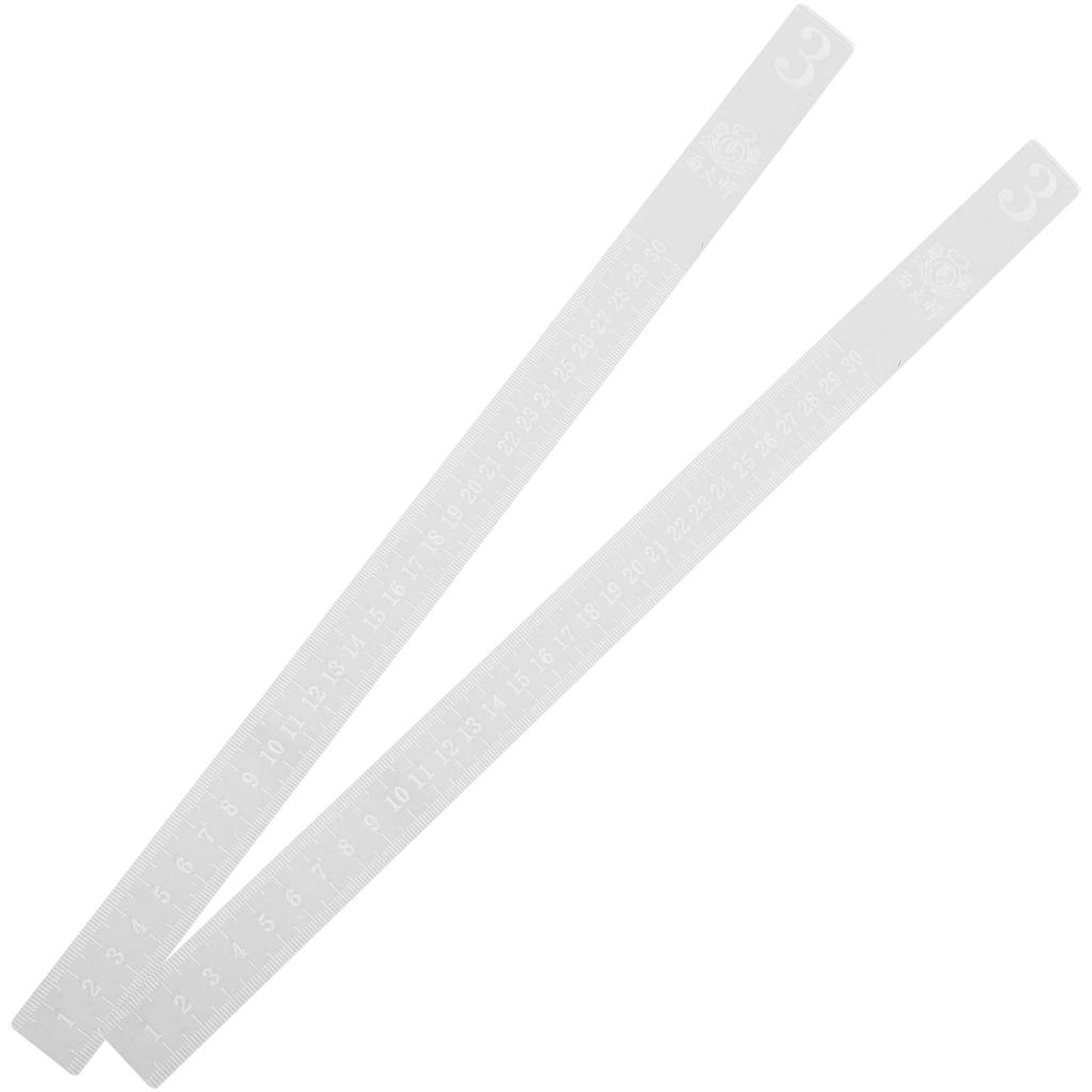 2Pcs Acrylic Baking Ruler Dough Thickness Guide for Uniform Cookie Crust Rolling Pin Aid Biscuit Making Essential Tool Set