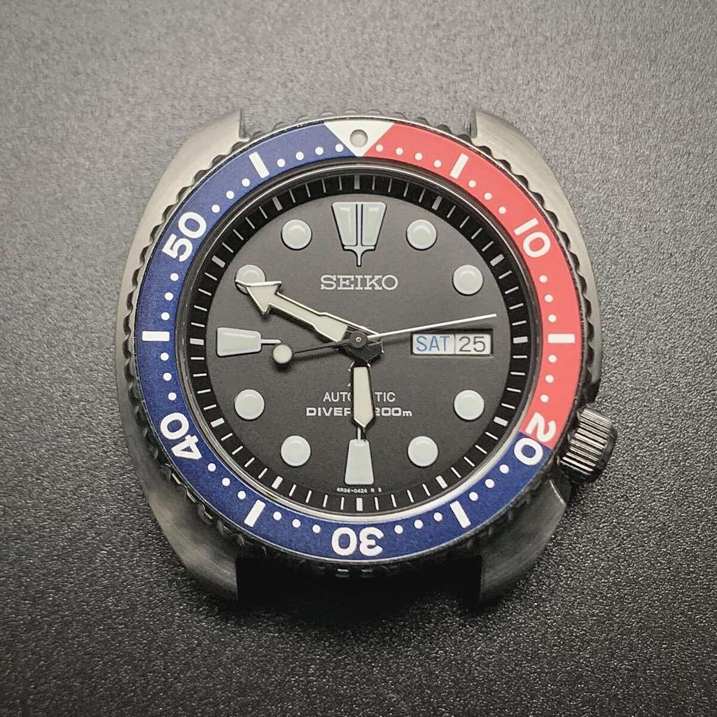 Used SEIKO Turtle Samurai 1st/2nd Diver 32x3.5 Flat Crystal Sapphire Crystal Clear AfteRMarket Part Seiko MOD Custom Part