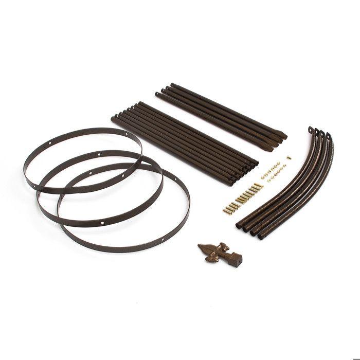 Relaxdays arceau de jardin arche rosiers plantes grimpantes pergola obélisque de jardin support tuteur métal 190 cm