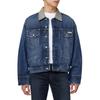 Calvin Klein 80s Casual Comfortable Simple Long Sleeve Denim Jacket Men jackets Dark-Blue 4RB990G-RG8