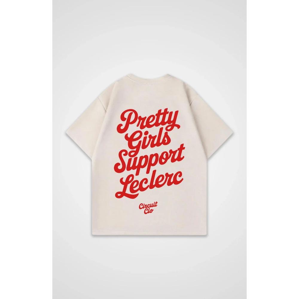 

2025 Новітня футболка підтримки Pretty Girls Leclerc Yangzed Y2K Топ Футболка Великого Розміру Повсякденна Бавовняна З Принтом Чоловіча та Жіноча Футболка L