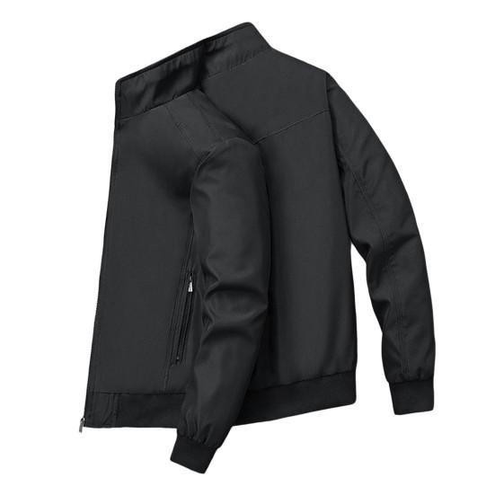 

Куртка, пальто, клетчатая подкладка, морозостойкая эластичная подол, простая повседневная облегающая однотонная верхняя одежда, повседневная одежда 3XL чёрный