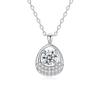S925 Sterling Silver Moissanite Cross Pendant Clavicle Necklace for Women Luxury Sparkling Fine Jewelry Gift