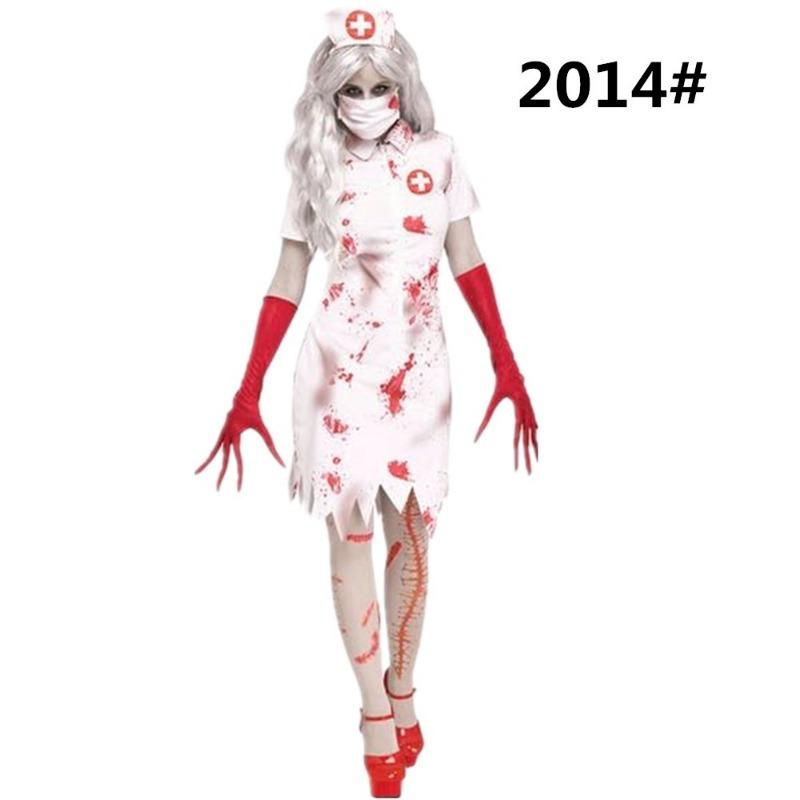 Halloween Party Adult Female Blood Nurse Dress Horror Bloody Zombie Doctor Zombie Costume