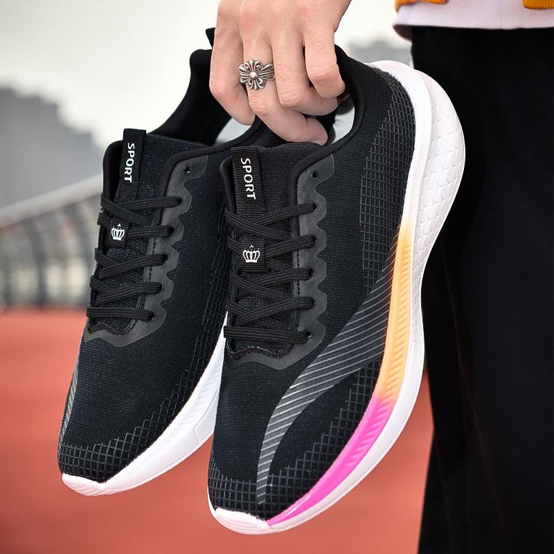 

Кроссовки унисекс сетчатые легкие плоские удобные кроссовки для ходьбы на открытом воздухе тренировочные кроссовки для бега летняя спортивная обувь для мужчин и женщин 36 чёрный