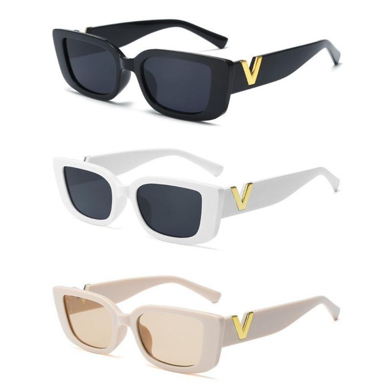 3PCS European American  RetroWoman Sunglasses Aesthetic Shades UV400 Sun Glasses for Women Men Square Eyeglasses