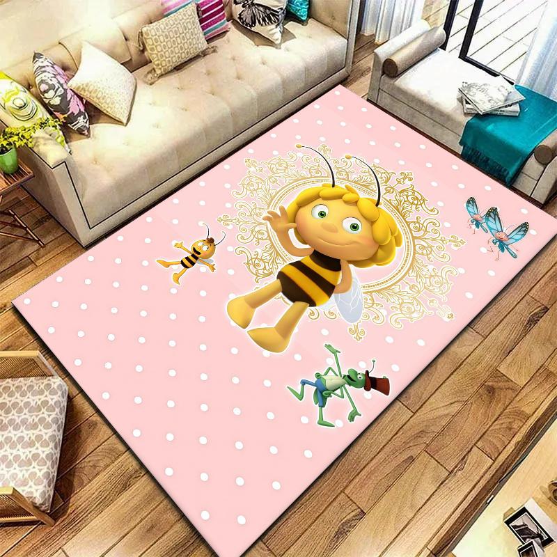Maya Bee Carpet Rug for Living Room Bedroom Home Sofa Decoration,Kids play Nonslip Floor Mat