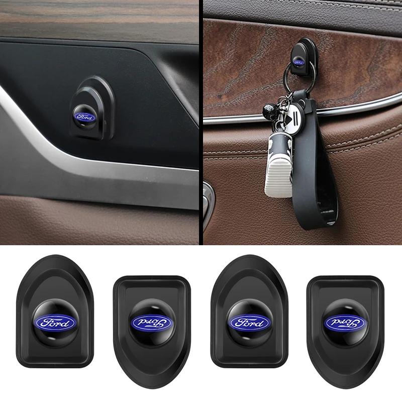New Mini Car Hooks Sticker Organizer Storage Hanger Car Accessory For Ford MK2 MK3 Ranger Mondeo MK4 S-MAX Kuga Mustang Fusion