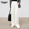 Women's Drapey Elastic High-Waist Wide-Leg Pants