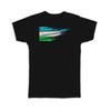 Gift T-Shirt : Uzbekistan Flag Modern Country Expat