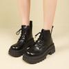 Thick-soled British Single Boots Ins2025 Summer New Laces Show Height Versatile Foreign Style Heightening Short Boots Martin Boots Women