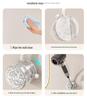 Hands-Free Suction Cup Hair Dryer Holder & Stand – No-Drill Bathroom Rack