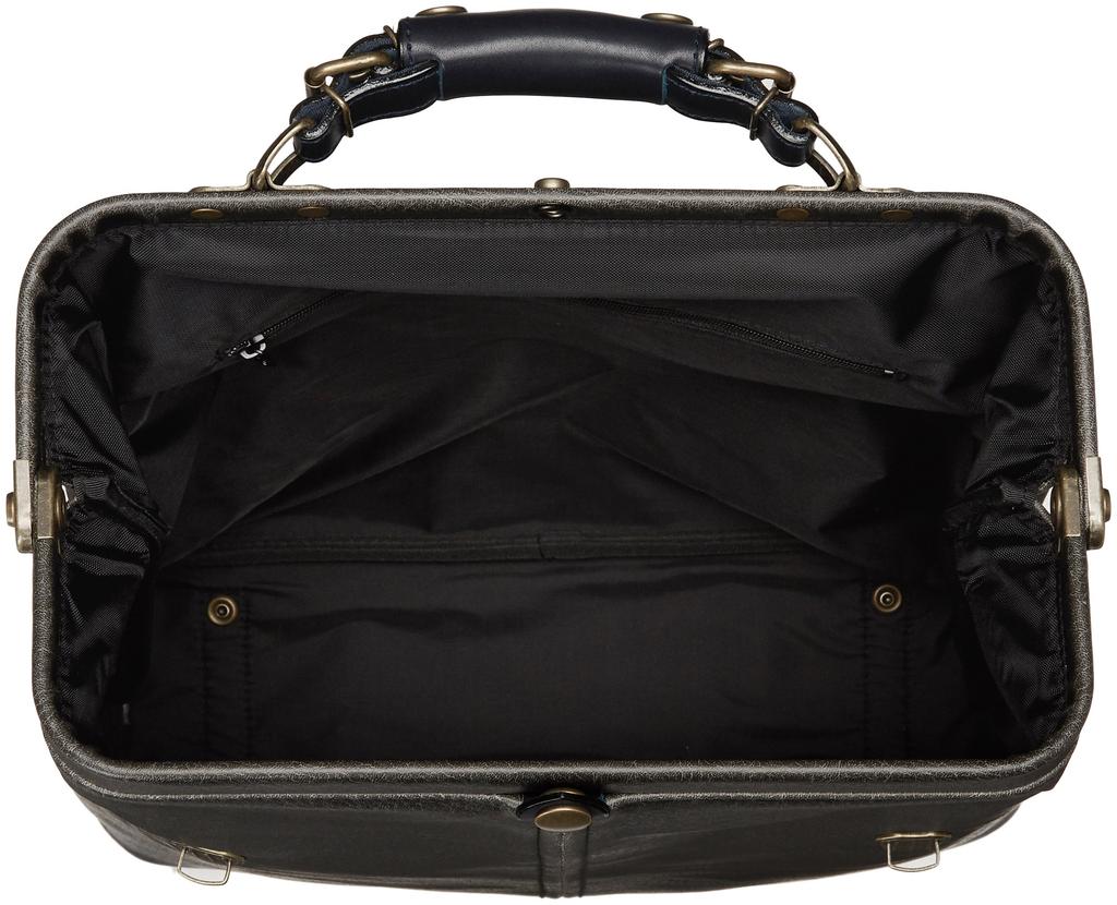 Dulles Backpack with Genuine Made in Toyooka Hyogo the Mecca of Bags [Retro] Leather, 2-Way [Kiwada], Black, City, Prefecture,